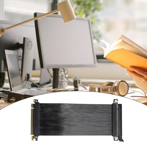 PCIe 5.0 x16 Riser Cable Full Bandwidth 180 Parallel Low Profile GPU Extension 30cm60cm 1