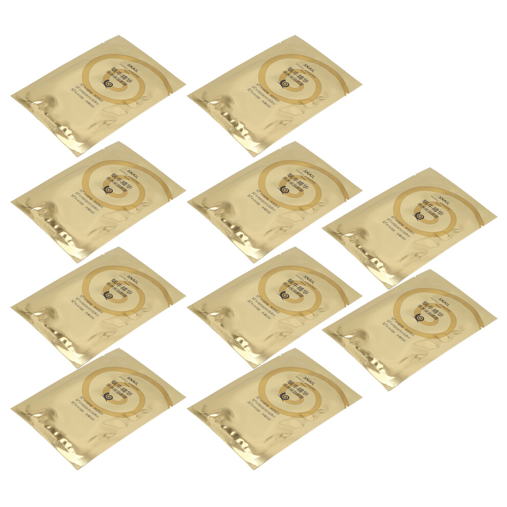 10pcs Snail Serum Facial Masks Hydrating Nourishing Skin Care