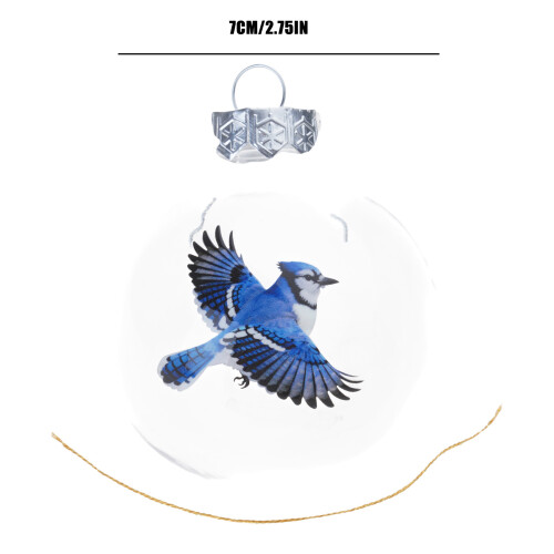 Elegant Bird Pattern Clear-    eurasian robin 1