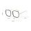 Women's Oversized Square Blue Light Blocking Reading Glasses Transparent Frame AntiGlare Computer Eyewear 3
