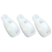 25pcs Plastic Breeding Pulleys - Waterline & Greenhouse Towing Wheels