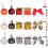 24Pcs Christmas Baubles Shatterproof Plastic Foam-Silber 5