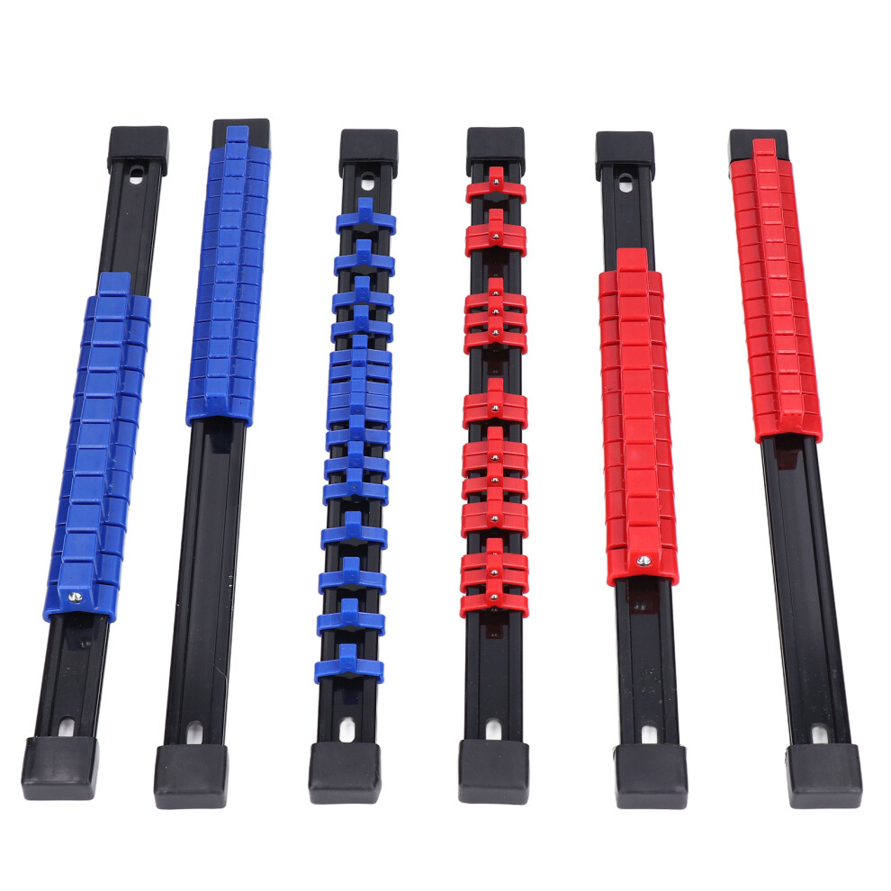 Durable Abs Socket Organizer Tray 6Pcs For Auto Repair Tools 1/4In 3/8In 1/2In 4681390569320