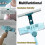 Water Sprays Window Mesh Screen Brush Window Cleaner Wiper Telescopic Long Handle Mop Squeegee Cleaning Tool 7