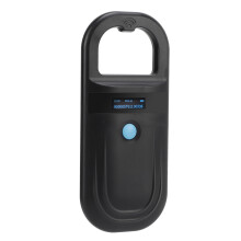 Black Microchip Scanner 134.2KHz Handheld Pet Tag Reader for Cats and Dogs