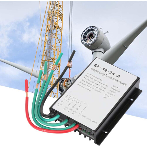 Efficient 8000W Waterproof 12V/24V Wind Turbine Charge Controller and Battery Regulator for Reliable Power 1