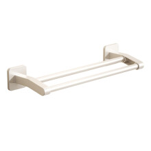 Bathroom Towel Rack Wall Mounted NoDrill RustResistant SpaceSaving Adhesive Holder