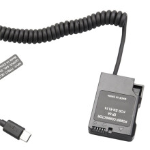 EL14 Dummy Coupler Battery Type-C Spring Cable for D3100 D3500 D5100 D5200 D5300 D5600 P7000 P7100 P7700 P7800