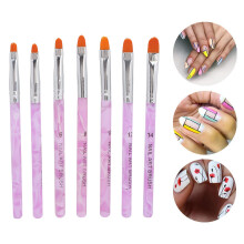 7 Pack Light Therapy Nail Brushes for Salon & Home Use, ABS Nylon Materials