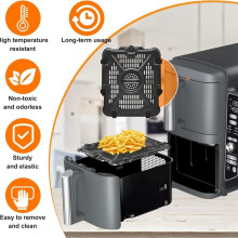 Air Fryer Grill Pan for SL400 SL451C Air Fryers,Replacement Air Fryer Crisper Plate Grill Plate Tray Accessories