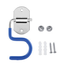 Mop and Broom Holder Wall Mounted 304 Stainless Steel Organizer with Hooks SlipProof Space Saving