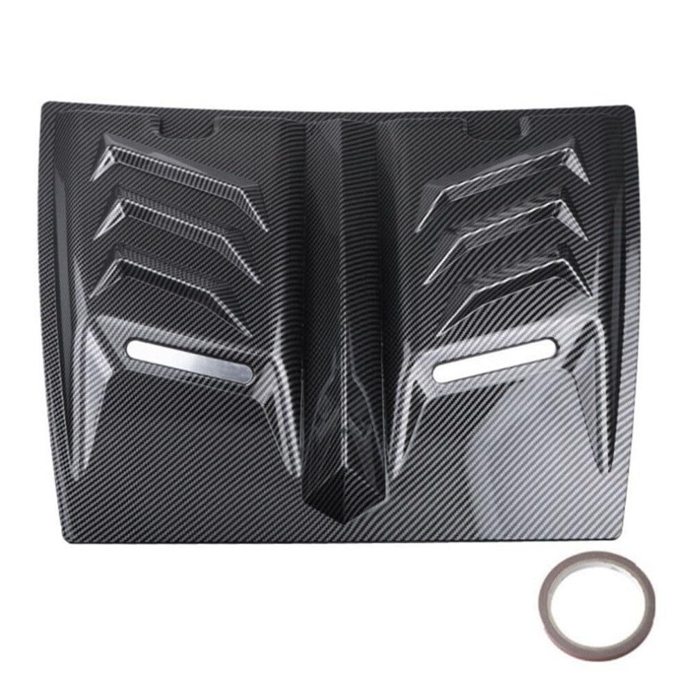 Universal Car Hood Scoop Air Flow Vent Cover, Carbon Fiber Pattern, Sporty Look, Easy Installation 9330225986423