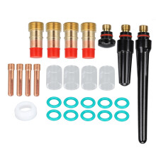 TIG Welding Parts Kit, Brass Quartz, Model WP-17 WP-18 WP-26