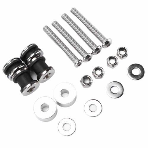 Motorcycle Backrest Sissy Bar Docking Hardware Kit for FXST FXSTB 1987-1999