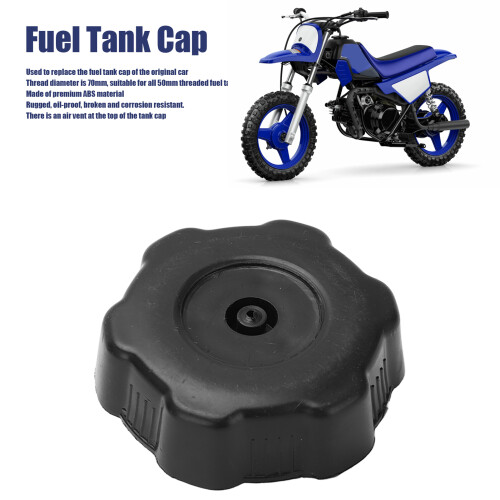 Universal 50mm Fuel Tank Cap Black