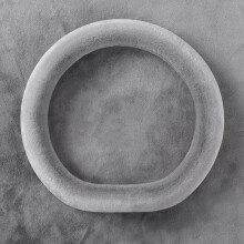 Plush Steering Wheel Cover for Tesla Model 3 S X Y, Soft Warm AntiSlip Grip DShape Grey Winter Ready