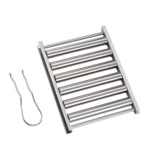 Hot Dog Roller for Grill Stainless Steel Small BBQ Sausage Rack with Extra Long Handle for Camping