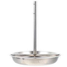 Stainless Steel Roaster Pan with Vertical Chicken Rack for Crisp Skin Turkey and Outdoor BBQ Cooking