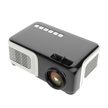 Mini Projector Full HD 1080P with HDR Contrast, Low Noise, Dual Power for Home and Outdoor Movies