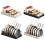 Retractable Pot Organizer Steel Shelf for-White Without 8 lines 2