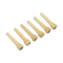 6 Stück Gitarren-Pegs Ersatz Knochen-Sattelstifte für Folk-Gitarre & Ukulele
