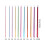 11Pcs Tunisian Crochet Hook Needle For-27CM rice white roll 4