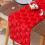 3D Quilted Plush Heart Pattern Fleece Table Runner-93cm Red 5