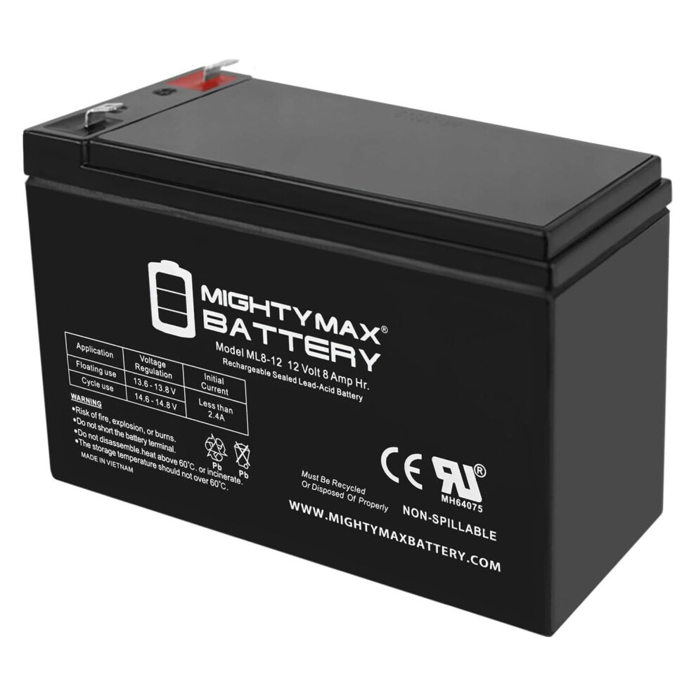 12V 8Ah Sealed Lead Acid Battery Replacement For Sonnenschein A5127.0s A312/5.7S, Maintenance Power 9073542703327