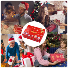 12 Stück Weihnachts-Badekugeln Geschenkset mit Santa, Schneemann, Elch, Bio-Ätherischen Ölen