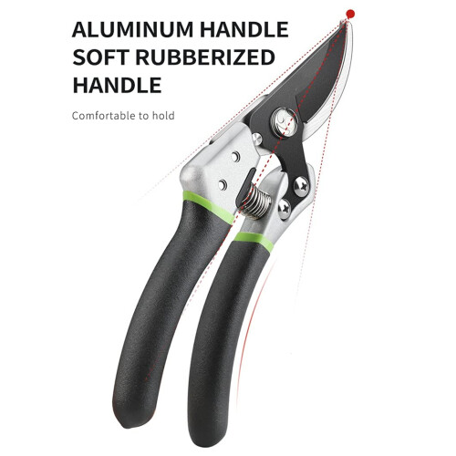 Pruning Shears for Fruit Trees, Large Opening Garden Scissors with Labor Saving OneHand Grip 2