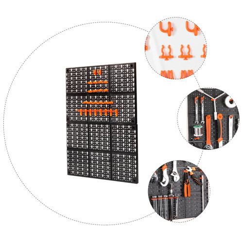 Pegboard Tool Organizer Rack with  Load Capacity for Garage and Workshop Wall Mounted Storage 2