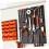 Pegboard Tool Organizer Rack with  Load Capacity for Garage and Workshop Wall Mounted Storage 4