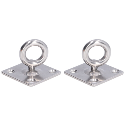 2 Stück 316 Edelstahl drehbare Deckenhaken mit Ring, 8mm 1