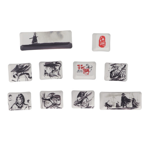 Keycap Sublimation Keycaps Clear Pattern DIY Keyboard Accessories High-Quality 1