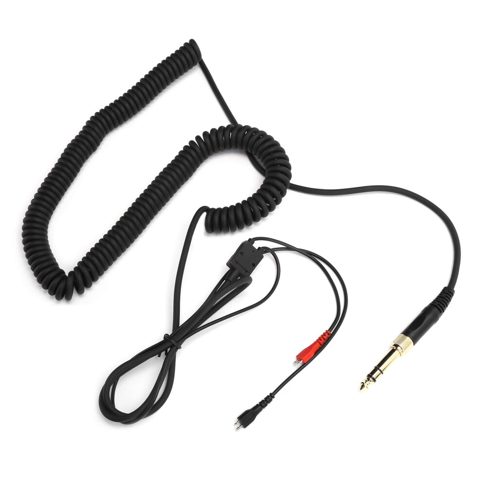 Replacement Audio Cable Ofc Coiled Cord For Sennheiser Hd25 Headphones 3.5Mm To 6.35Mm Clear Sound 9092120346572