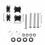 Motorcycle Backrest Sissy Bar Docking Hardware Kit for FXST FXSTB 1987-1999 3