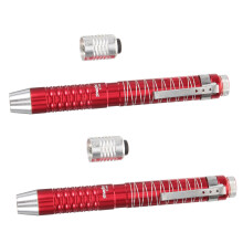 LED Pen Light with Pupil Gauge, Aluminum Alloy Nurse Penlight for Medical Inspection, 2pcs