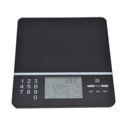 Digital Kitchen Scale 5kg/11lb Tempered Glass, LCD, 20x16cm 1