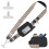 Adjustable Running Waist Pack With Reflective Belt-black brown 1