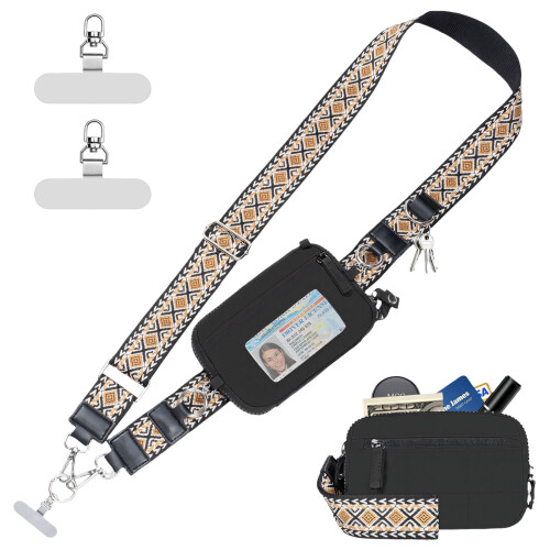 Sac de taille de course étanche ceinture réglable-marron noir