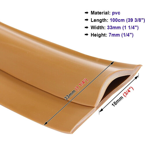 PVC Floor Transition Strip Dark Yellow SelfAdhesive Carpet Edge Trim Protector Cuttable Threshold 1