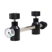 Inflator Can Connect 2 Gas Cylinders Outdoor Sports Long-Lasting Gas Cylinder Connector G1/2 Inflator B