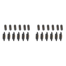 12 Pairs Spring Loaded Magnetic Pogo Pin Connector 3 Positions Magnets Pitch 2.3MM Through Holes Male Female Probe