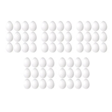 60 Pack 3 Inch Easter Foam Egg White Egg Egg Foam Natural Polystyrene Egg Foam Handmade Egg