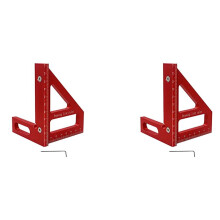 2X Regla de MedicióN MultiáNgulo 3D Regla de LíNea de Dibujo de AleacióN de Aluminio de 45/90 Grados Herramienta de MedicióN de DiseñO de Alta