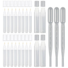 20 Pcs Refillable Acrylic Paint Markers, Empty Fillable Pen 3 mm 6 mm 15 mm, Blank Graffiti White Fillable Paint Pen