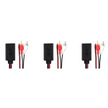 3X Uniwersalny Samochodowy Adapter USB RCA Bezprzewodowy Odbiornik Domowe Media AUX UrząDzenie Audio Kabel Audio