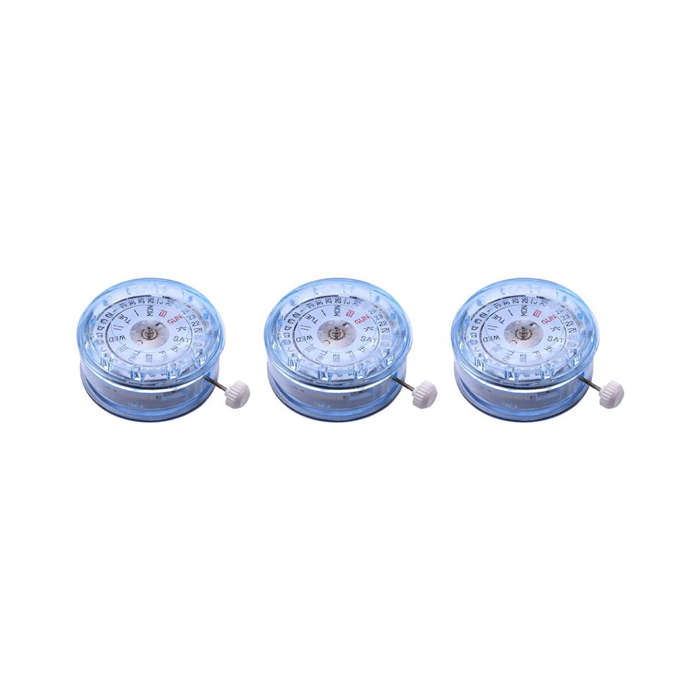 3X Mechanical Automatic Watch Movement Calendar Display Watch Repair Parts For Miyota 8205 Watches Clock Movement 6033420947239