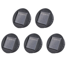 5X Garden Solar Powered Replacement Round LED Light Box Solar Battery Box Solar Cells Li-Ion Battery Charger