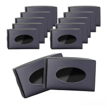 30 Pcs Soap Boxes with Window,Which Can Be Used to Present Their Soaps in an Attractive and Professional Way Black